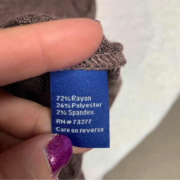 Apt 9 dark pink cowlneck dress size small long sleeve has pockets - Picture 6 of 7